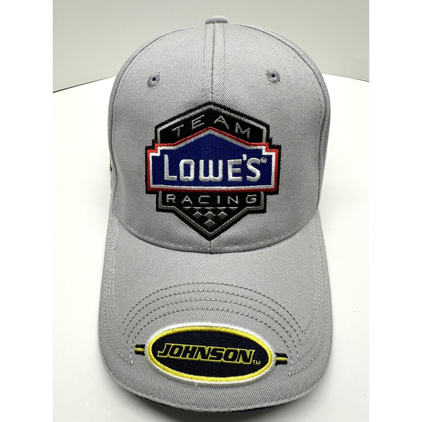 Lowes Team Racing Baseball Hat Cap Jimmie Johnson 48 Hendrick Motorsports Gray